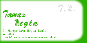 tamas megla business card